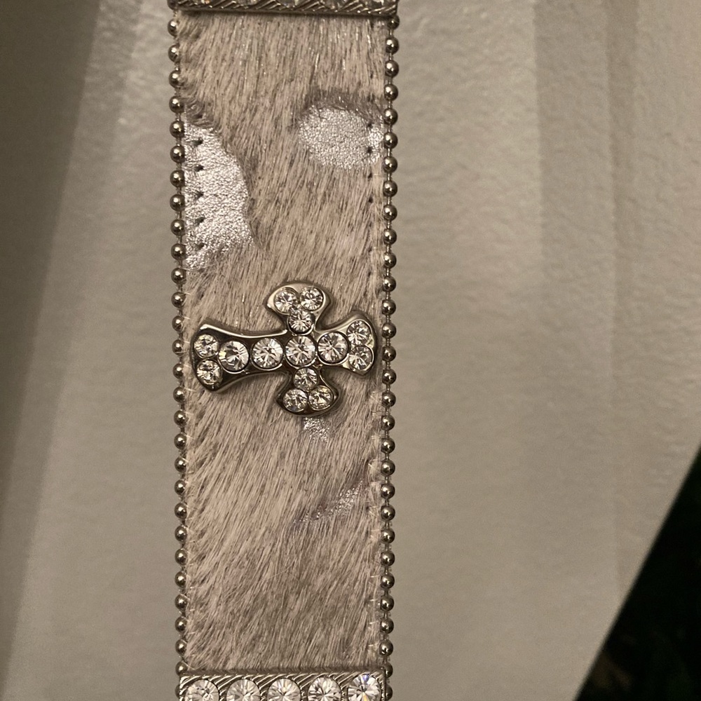 Swarovski crystals Western Belt Vintage signed by b.b. simon - Picture 4 of 10